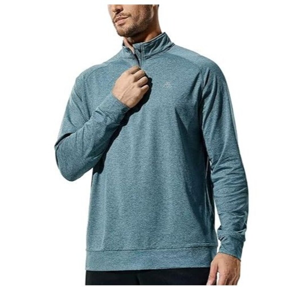 Haimont Men's 1/4 Zip Pullover Shirt Long Sleeve Lightweight Quick Dry XXL